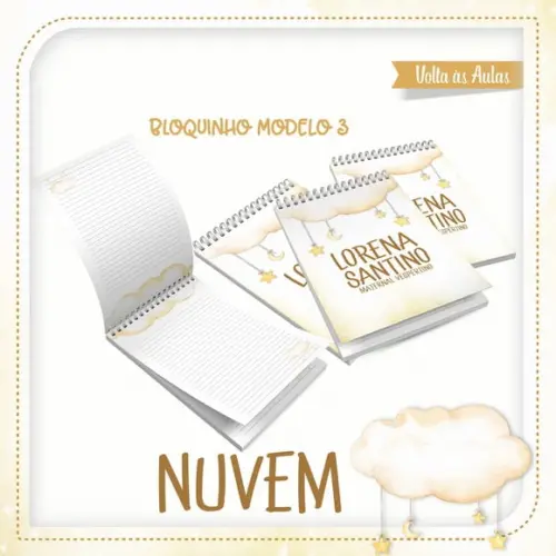 Arquivo Etiqueta Escolar Nuvem 2021 STUDIO/PDF