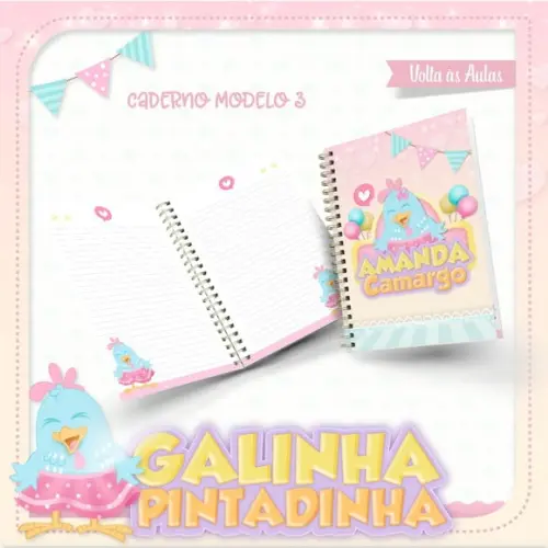 Arquivo Etiqueta Escolar Galinha Pintadinha 2021 STUDIO/PDF