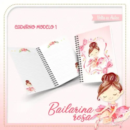 Arquivo Silhouette Etiqueta Escola Bailarina 2021 STUDIO/PDF