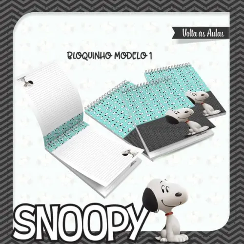 Arquivos Etiqueta Escolares Snoopy 03 STUDIO/PDF