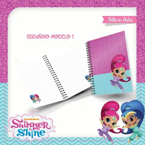 Arquivos Etiqueta Escolares Shimmer e Shine STUDIO/PDF