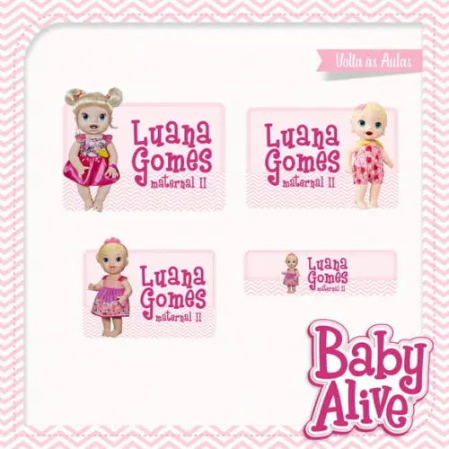 Arquivos Etiquetas Escolares Baby Alive 2021 STUDIO/PDF
