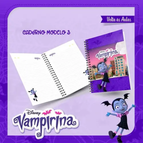 Arquivos Etiqueta Escolares Vampirina STUDIO/PDF