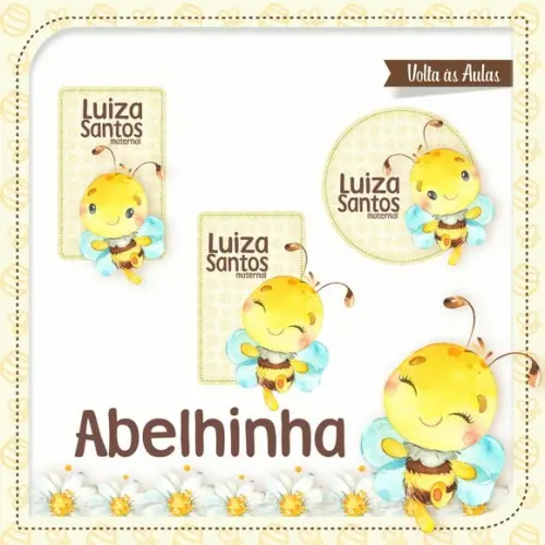 Arquivos Etiquetas Escolares Abelhinha 2021 STUDIO/PDF