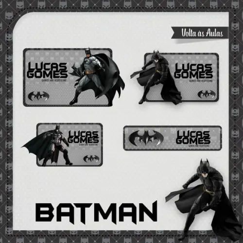 Arquivos Etiquetas Escolares Batman 2021 STUDIO/PDF