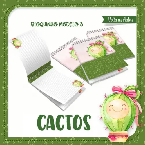 Arquivos Etiquetas Escolares Cactos 2021 STUDIO/PDF