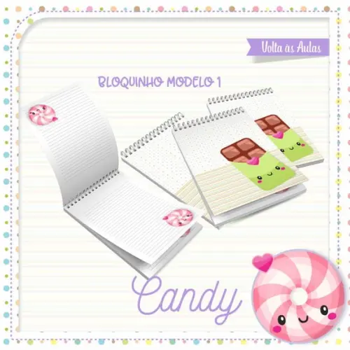 Arquivos Etiquetas Escolares Candy 2021 STUDIO/PDF