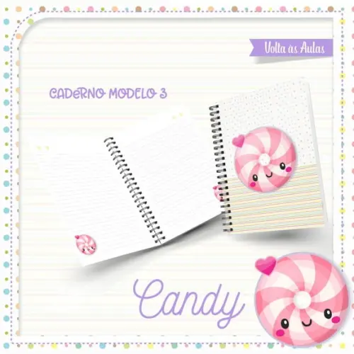 Arquivos Etiquetas Escolares Candy 2021 STUDIO/PDF