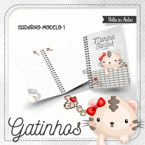 Arquivos Etiquetas Escolares Gatinho 2021 STUDIO/PDF