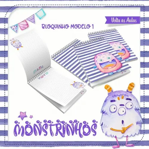 Arquivos Etiquetas Escolares Monstrinhos 2021 PDF