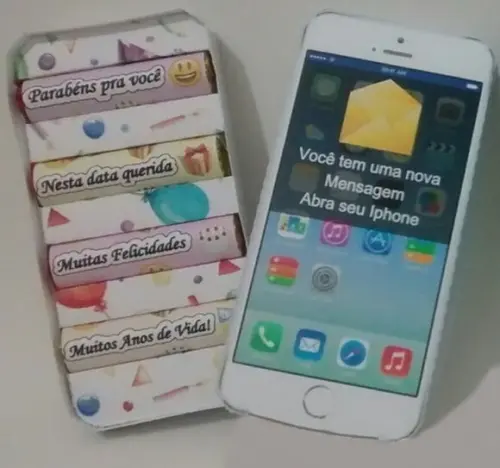 Caixa Bis E Batom Celular Iphone Arquivo Silhouette