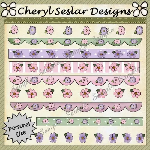Kit Scrapbook Coleção Floral E Abastrato