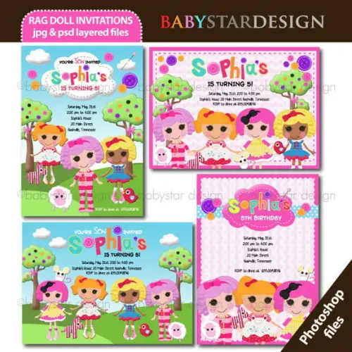 Kit Scrapbook Digital Bonecas Lalaloopsy