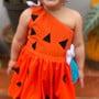 Roupa Infantil Fantasia Pedrita - Fantasia Flinstons- Pedrit