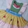 Vestido de Festa Infantil Frutinhas