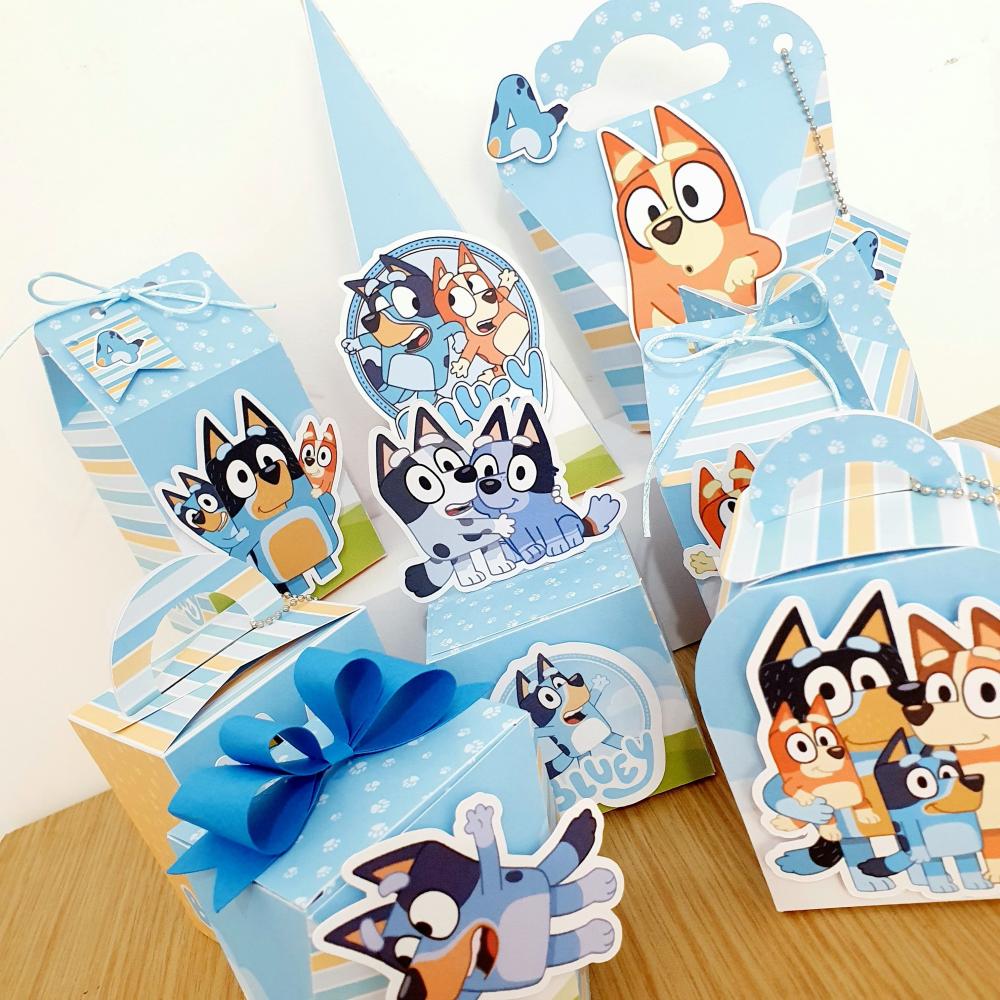 Kit Festa Bluey Dogs - 30 Unidade - Pegue e Monte