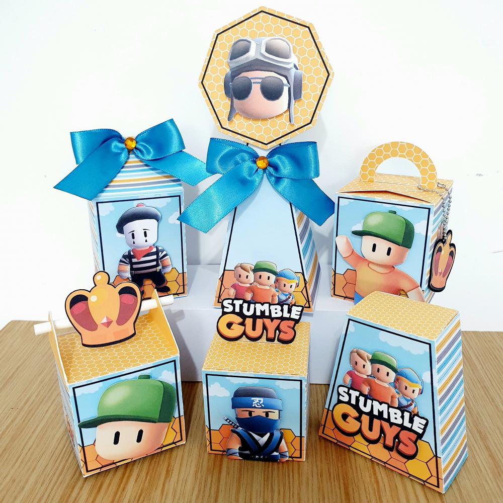Kit Festa Stumble Guys - 30 Unidade - Pegue e Monte