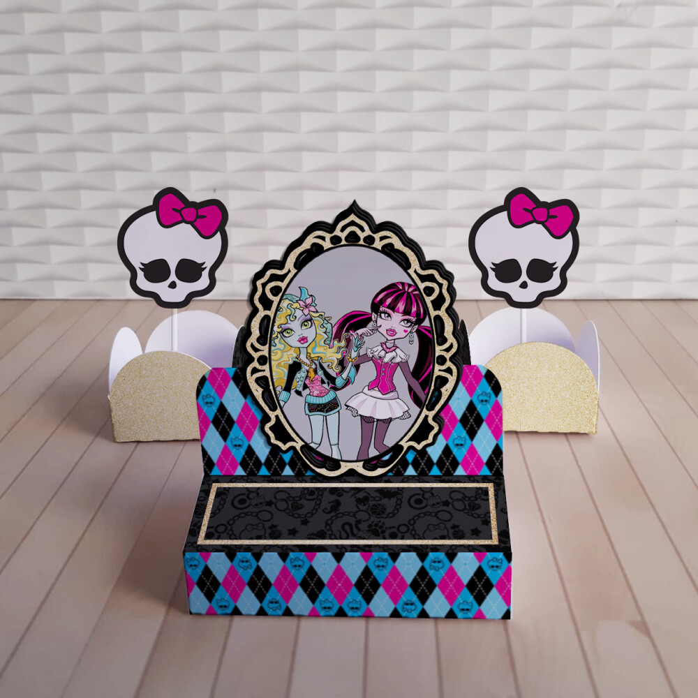 Kit Festa Monster High  - 30 Unidades - Pegue e Monte