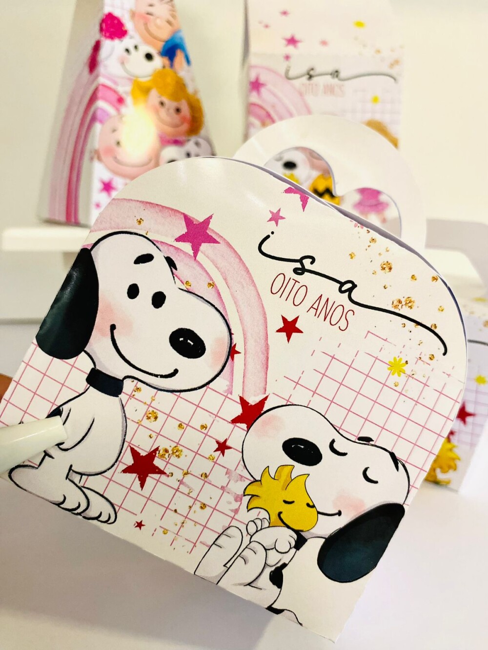 Kit Festa Snoopy - 30 Unidade - Pegue e Monte