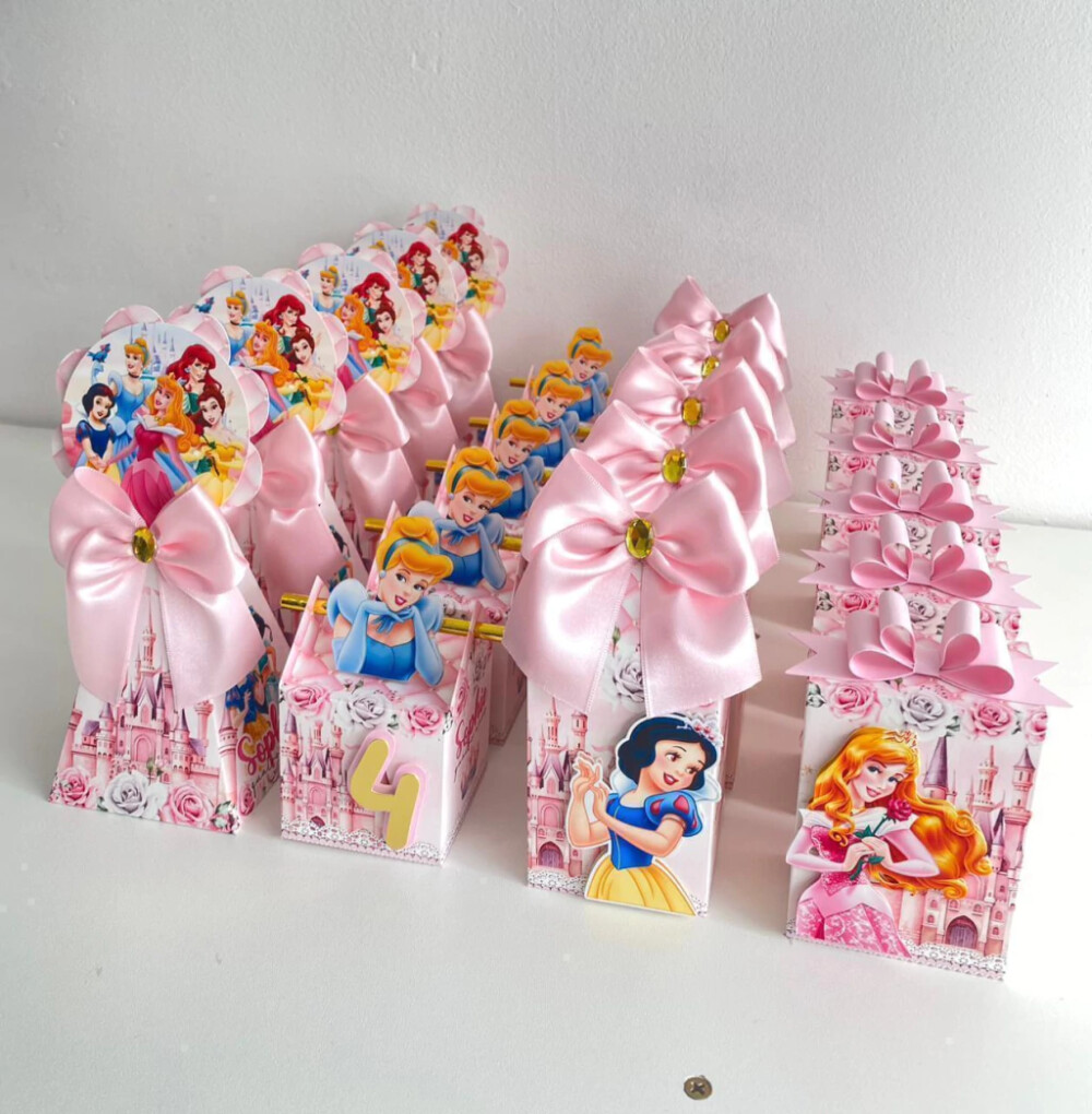 Kit Festa Princesas - 30 Unidades - Pegue e Monte