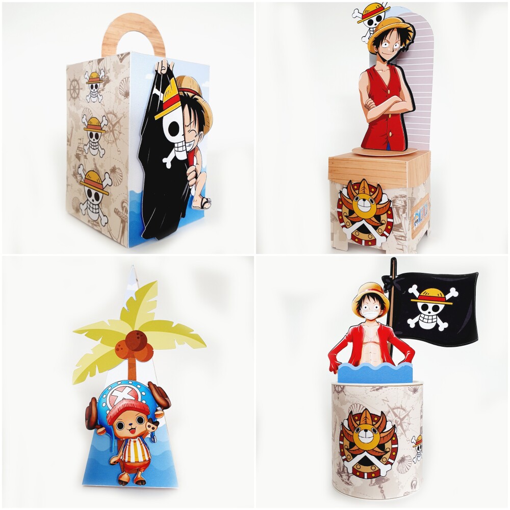 Kit Festa One Piece - 30 Unidades - Pegue e Monte