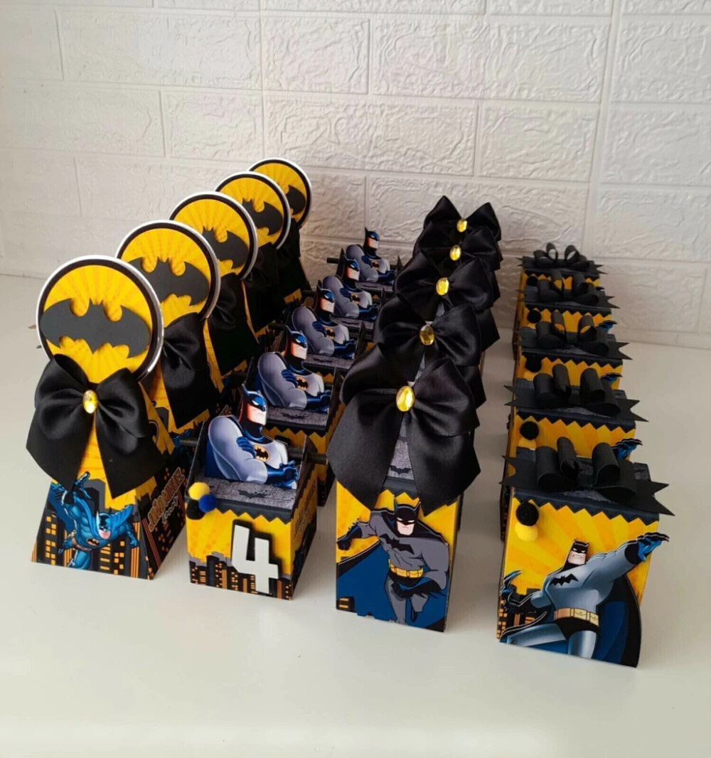 Kit Festa Batman - 30 Unidades - Pegue e Monte