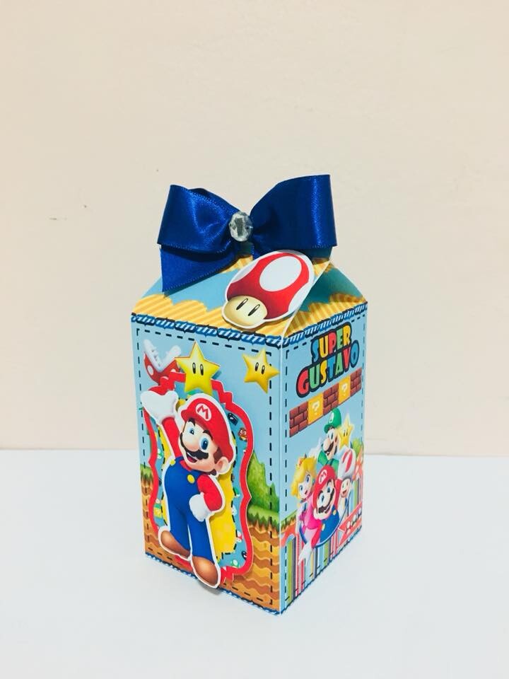 Kit Festa Super Mario - 30 Unidades - Pegue e Monte
