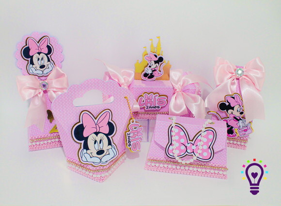 Kit Festa Minnie - 30 Unidades - Pegue e Monte