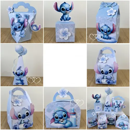 Kit Festa Stitch - 30 Unidade - Pegue e Monte