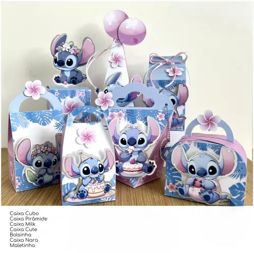 Kit Festa Stitch - 30 Unidade - Pegue e Monte