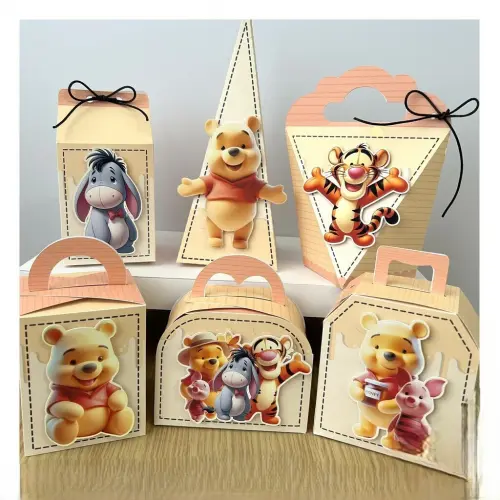 Kit Festa Ursinho Pooh- 30 Unidade - Pegue e Monte