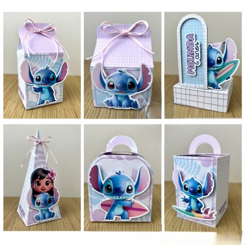Kit Festa Lilo & Stitch - 30 Unidade - Pegue e Monte