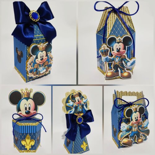 Kit Festa Mickey Realeza - 30 Unidade - Pegue e Monte