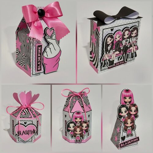 Kit Festa Black Pink  - 30 Unidades - Pegue e Monte