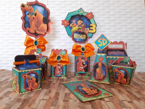 Kit Festa Scooby Doo - 30 Unidades - Pegue e Monte
