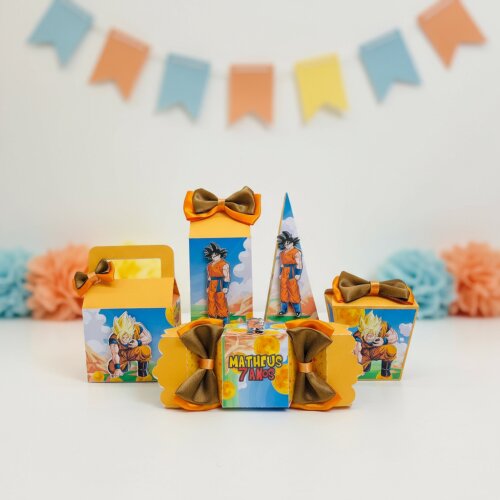 Kit Festa Dragon Ball Z - 30 Unidades - Pegue e Monte