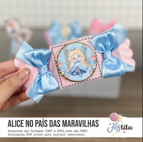 Kit Festa Alice - 30 Unidades - Pegue e Monte