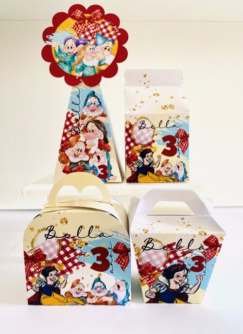 Kit Festa Branca de Neve - 30 Unidades - Pegue e Monte