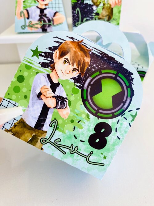 Kit Festa Ben 10  - 30 Unidades - Pegue e Monte