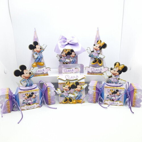 Kit Festa Mickey - 30 Unidades - Pegue e Monte