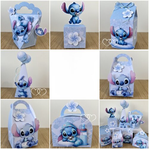 Kit Festa Stitch - 30 Unidade - Pegue e Monte