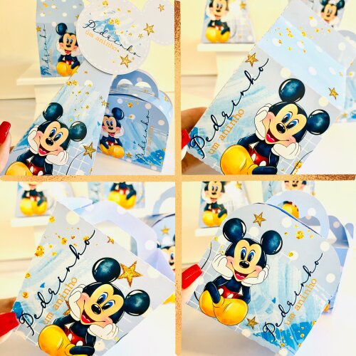 Kit Festa Mickey - 30 Unidades - Pegue e Monte