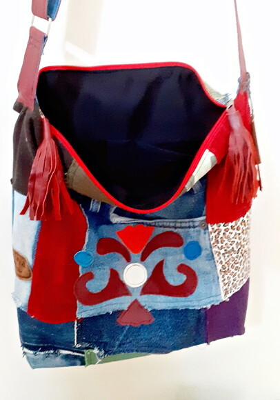 Bolsa Jeans Alça Regulável