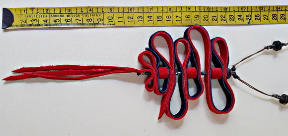 Colar Boho de Camurça,