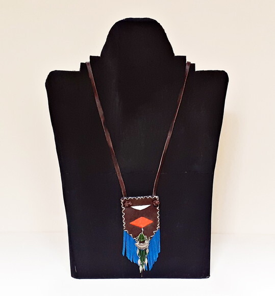 Colar Boho de Couro e Camurça