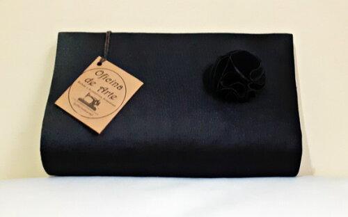 Bolsa Clutch Cirrê Preto