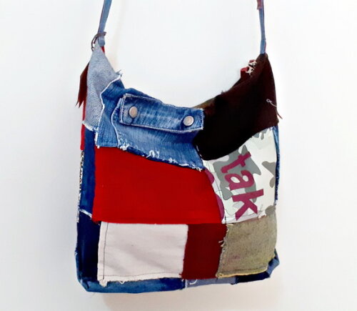 Bolsa Jeans Alça Regulável