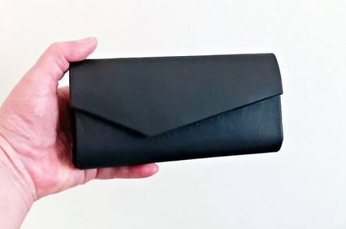 Clutch de Couro Preta