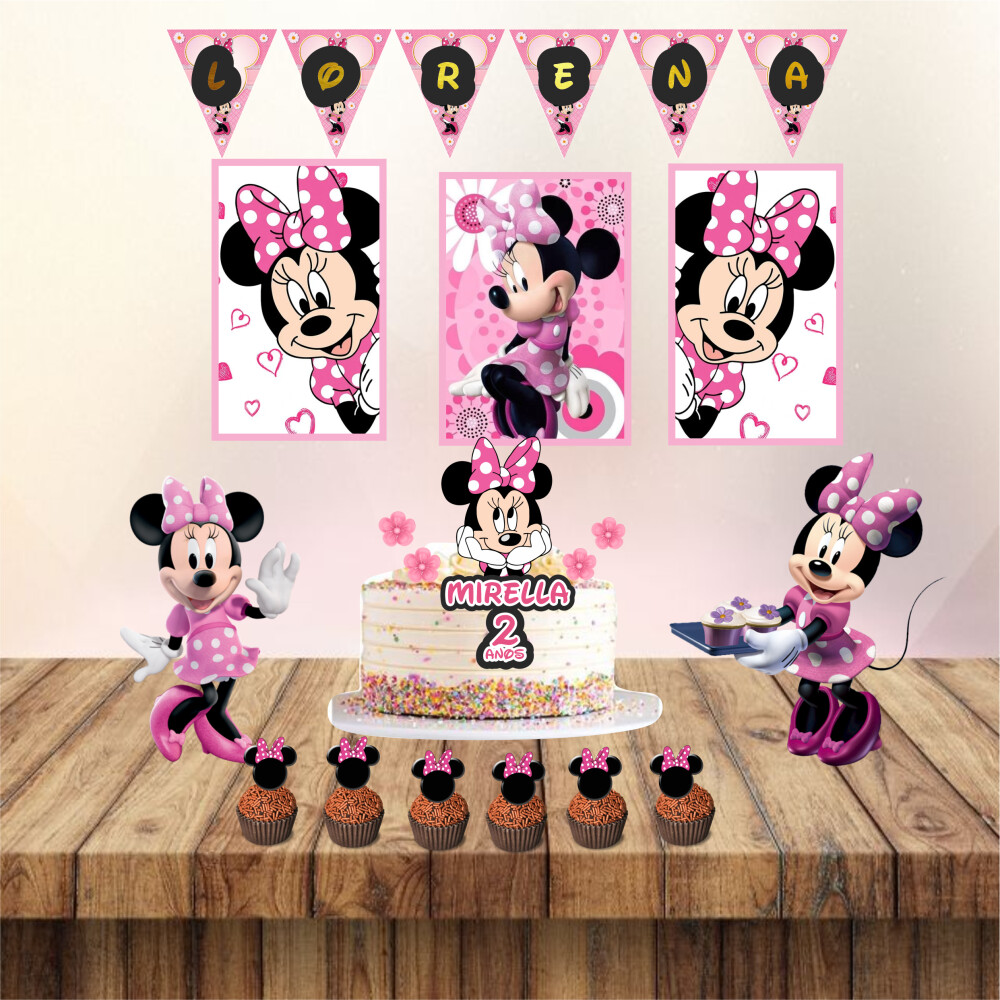 Kit mesversario Minnie rosa