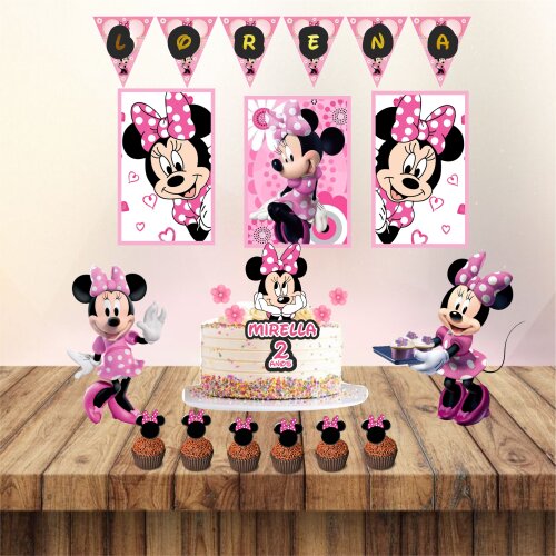 Kit mesversario Minnie rosa
